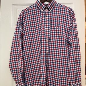 Vineyard Vines Tucker Shirt Red White Blue L